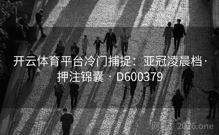 开云体育平台冷门捕捉:亚冠凌晨档·押注锦囊 · D600379 第2张 开云体育平台冷门捕捉:亚冠凌晨档·押注锦囊 · D600379 第2张